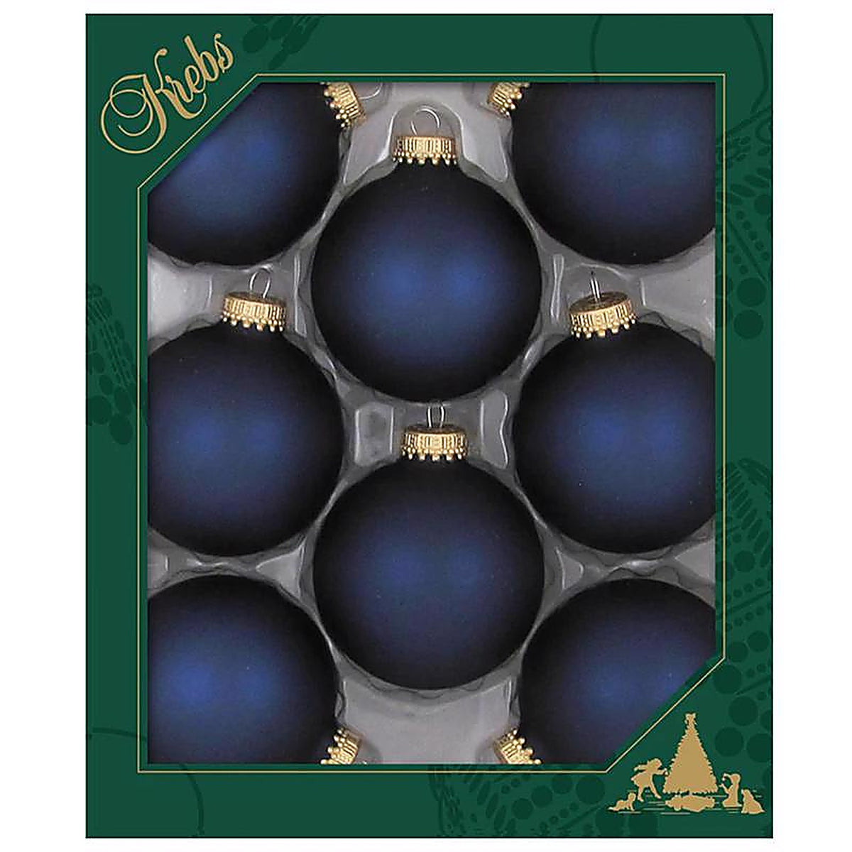Christmas by Krebs - CBK83302 - Midnight Haze Ball Ornaments 2-5/8 In.