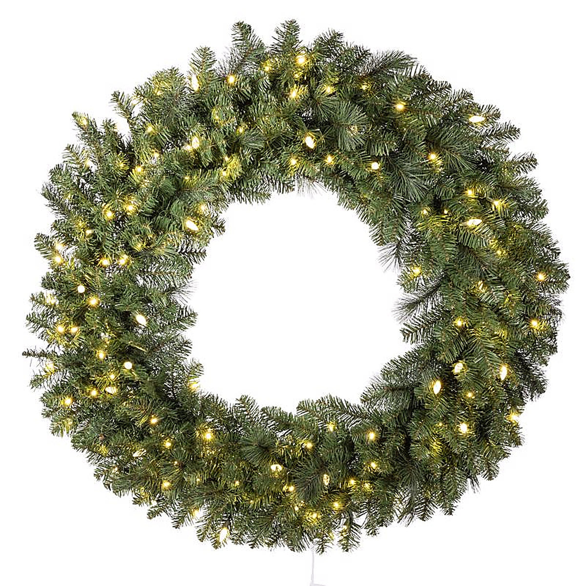 Celebrations - MPWR48WAC6WWA - Platinum 48 In. D LED Prelit Warm White Mixed Pine Wreath