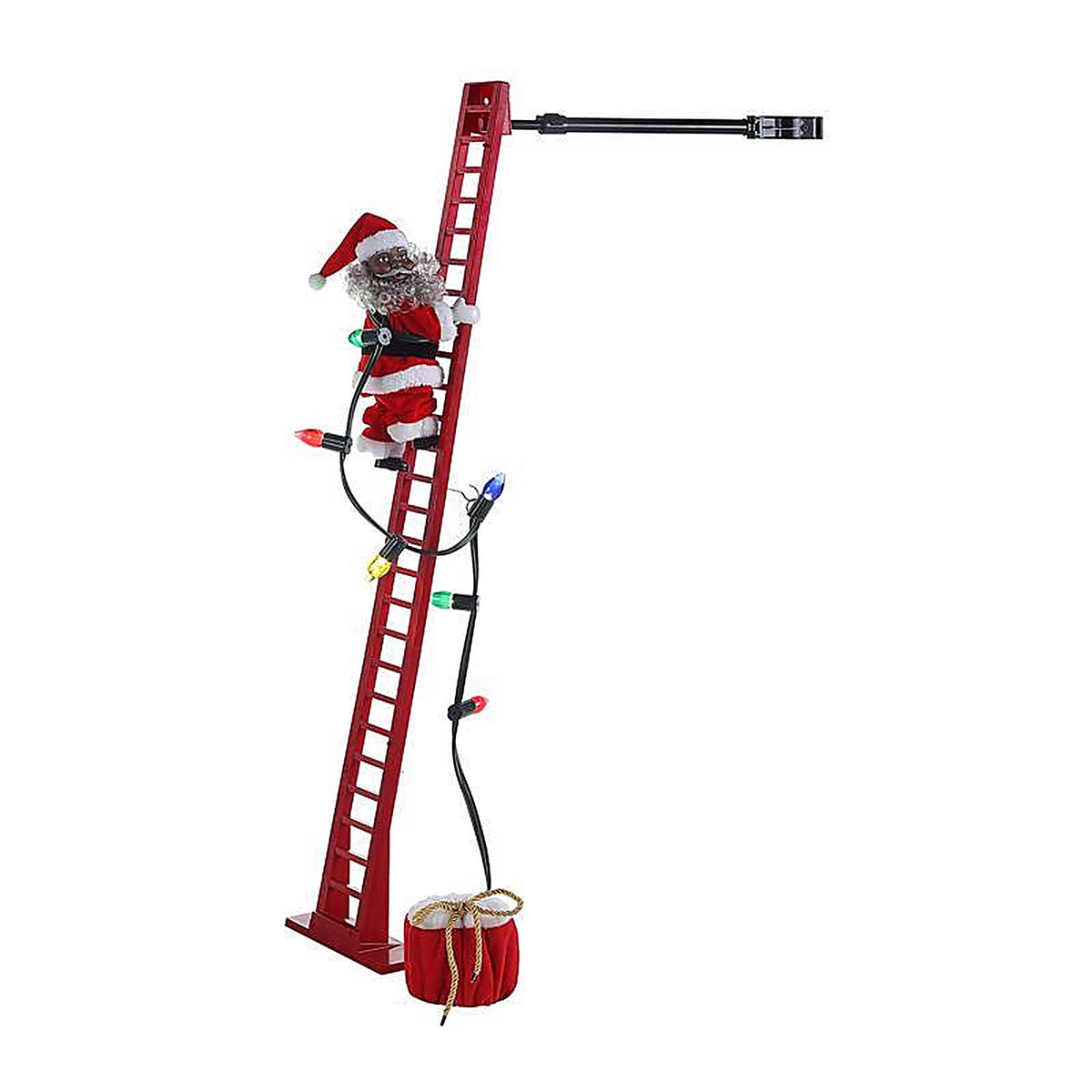 Mr. Christmas - 37265AC - LED Super Climbing African American Santa Animated Decor 43 In.