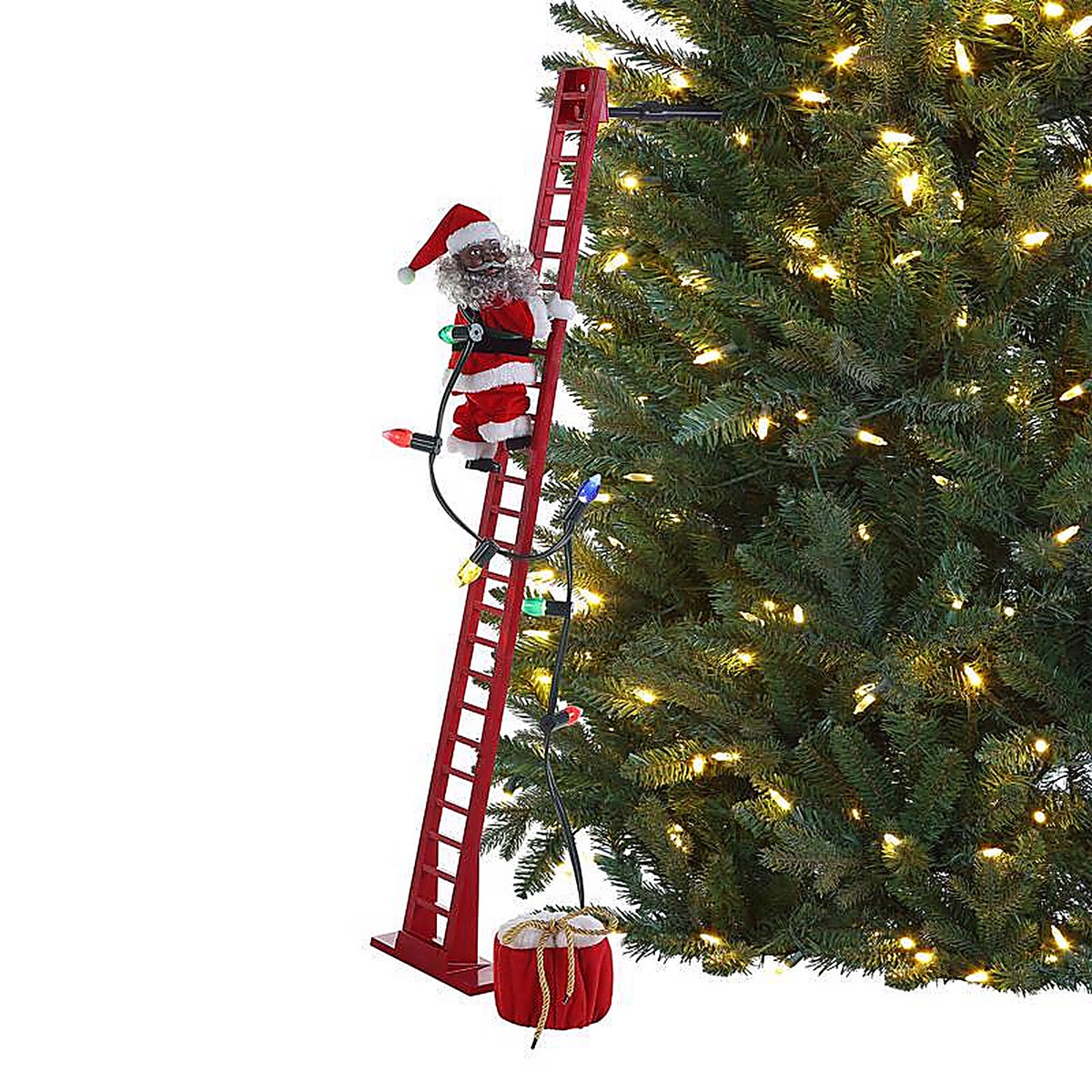 Mr. Christmas - 37265AC - LED Super Climbing African American Santa Animated Decor 43 In.
