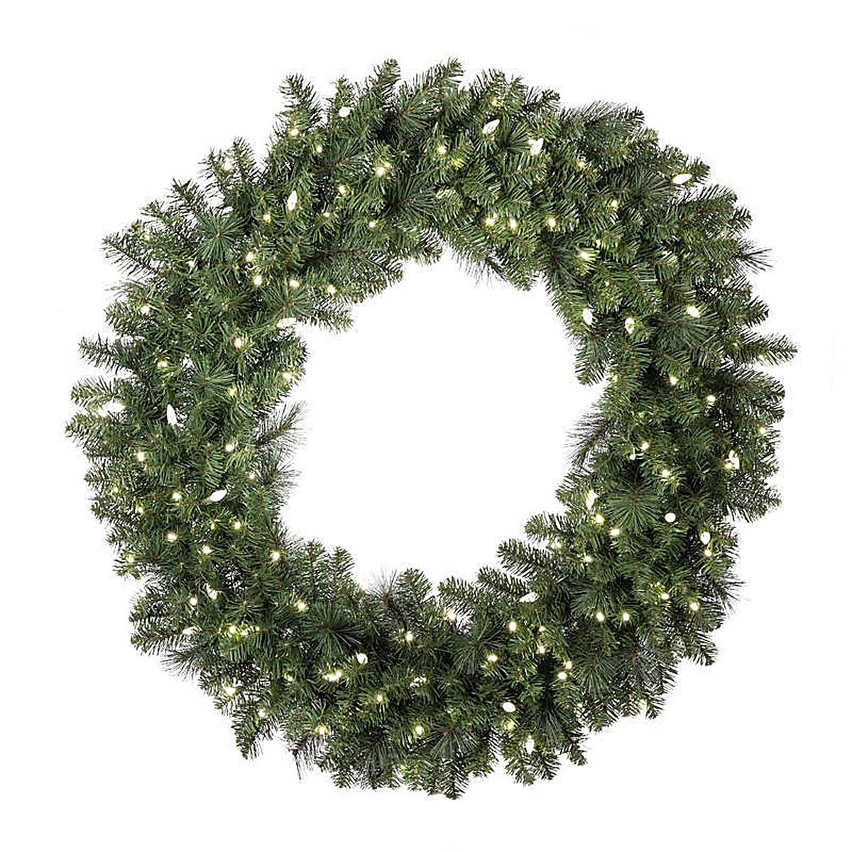 Celebrations - MPWR48WAC6PWA - 48 In. D LED Prelit Pure White Pine Wreath