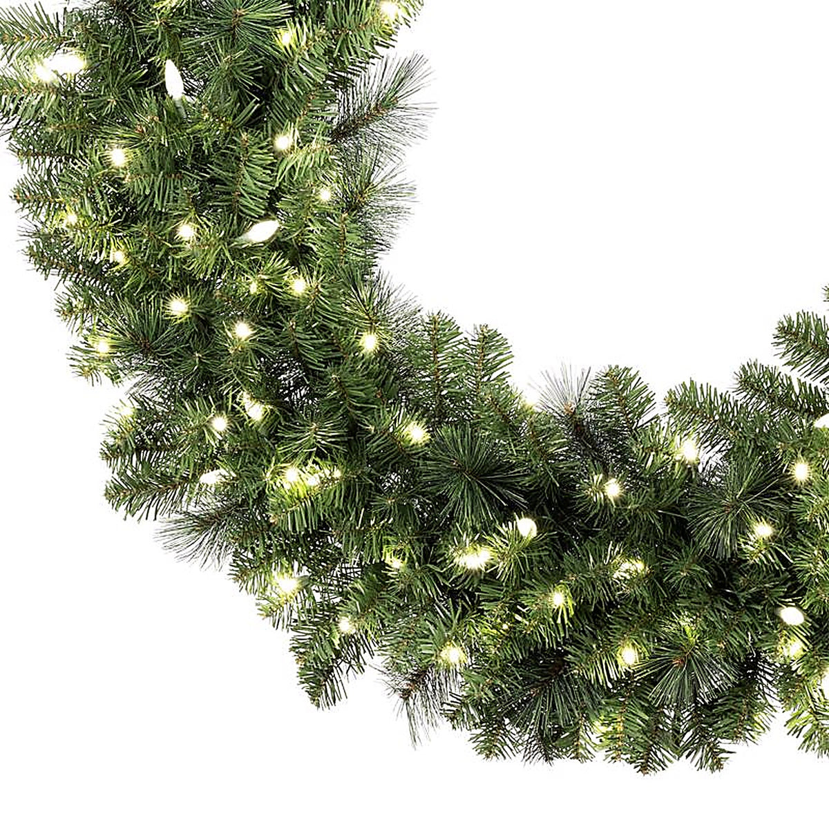 Celebrations - MPWR48WAC6PWA - 48 In. D LED Prelit Pure White Pine Wreath