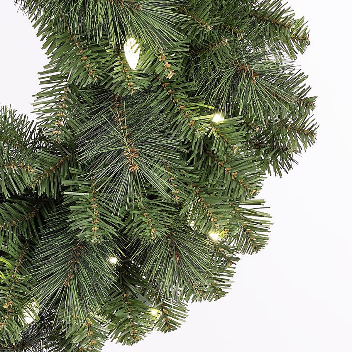 Celebrations - MPWR26WAC6PWA - Platinum 26 In. D LED Prelit Pure White Pine Wreath