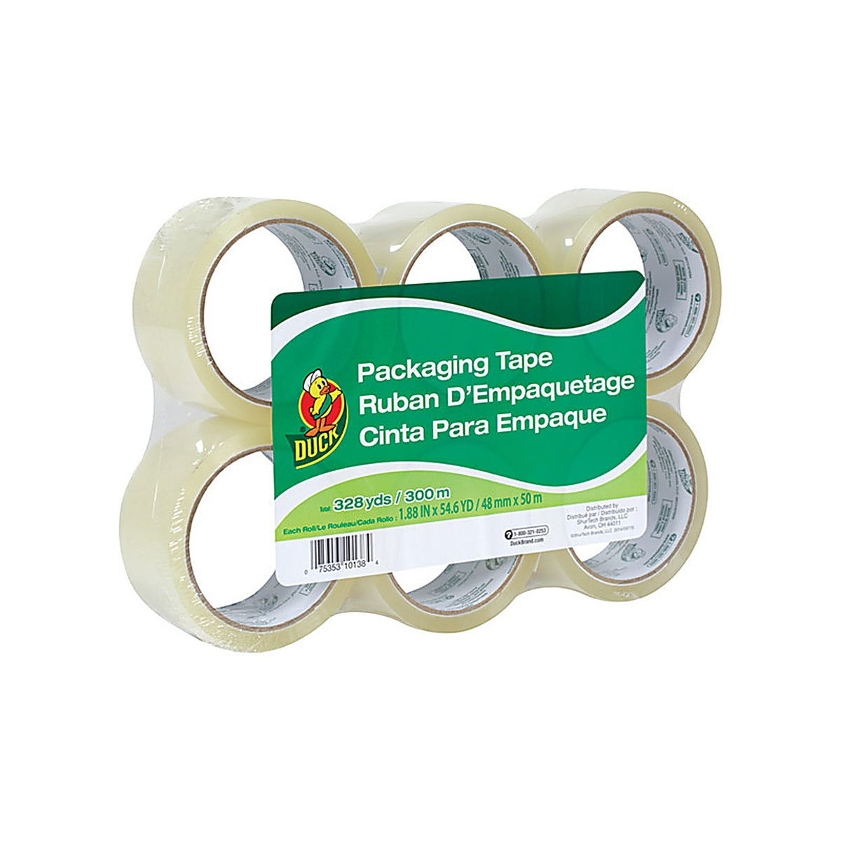 Duck 1362513 1.88 in. W x 54.6 yd. L Packing Tape Clear
