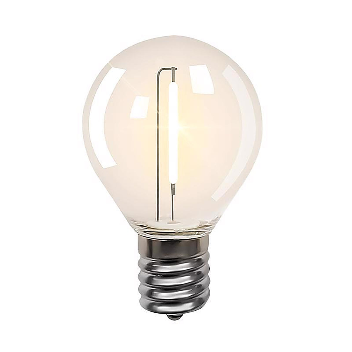 Belle Luci - BLBUG4025W - Holiday Bright Lights G40 Single Filament LED Replacement Bulb Warm White 2 In. 25 Lights