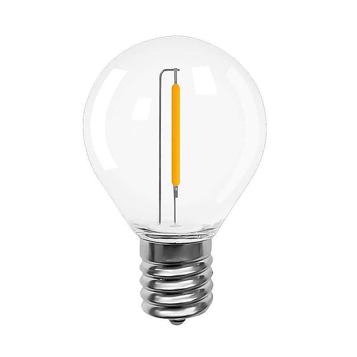 Belle Luci - BLBUG4025W - Holiday Bright Lights G40 Single Filament LED Replacement Bulb Warm White 2 In. 25 Lights