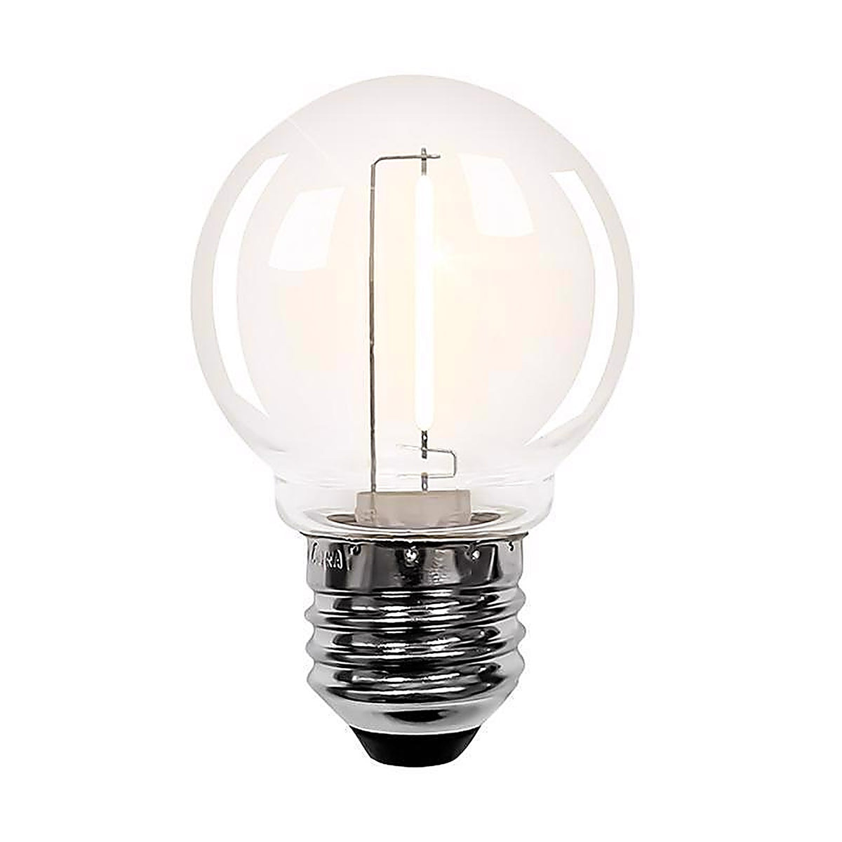 Belle Luci - 04-03007 - Holiday Bright Lights LED G50 Single Filament Bulbs Warm White 2.5 In. 25 Lights