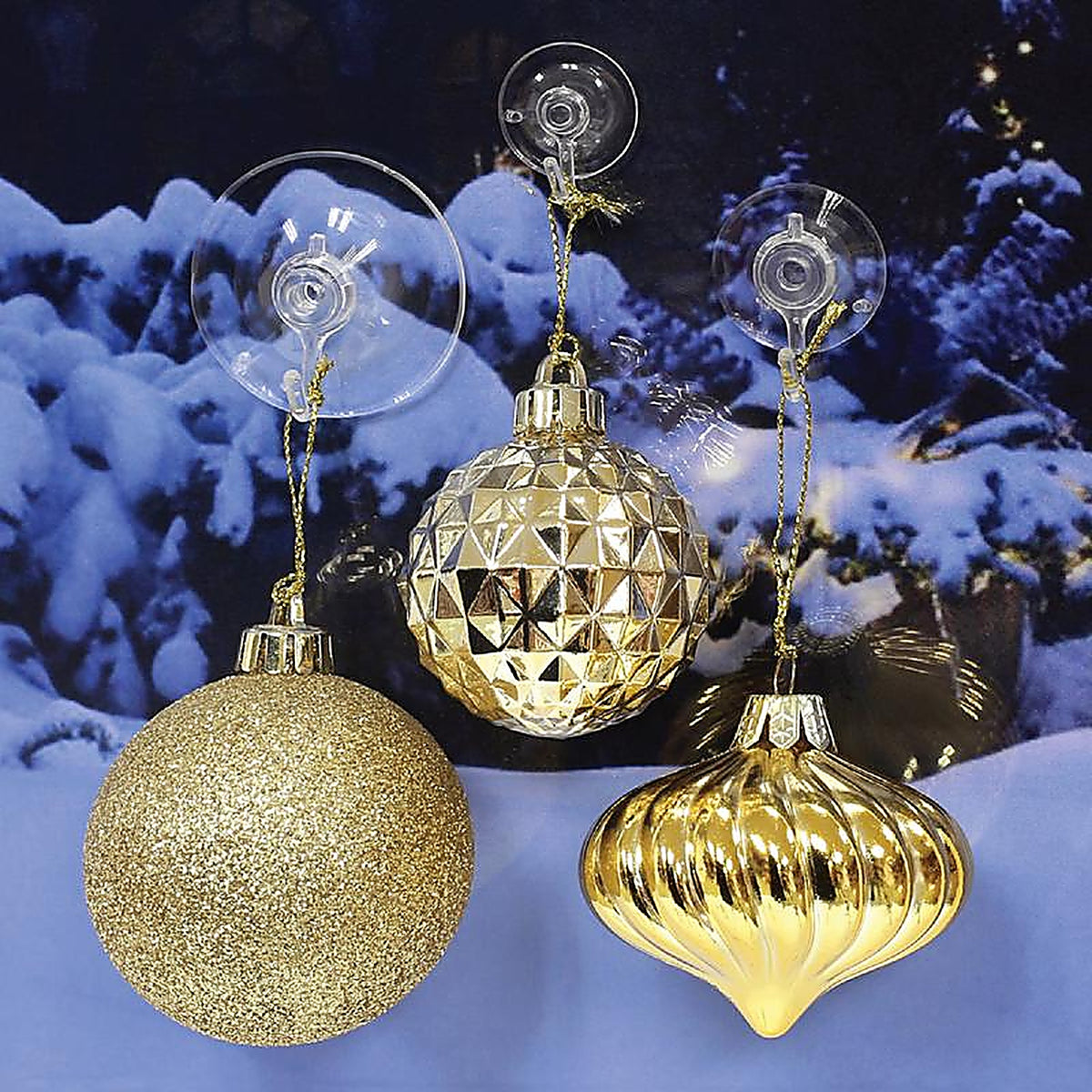 Celebrations - 72014-12COSACP2 - Variety Pack Holiday Suction Cups 12 Piece