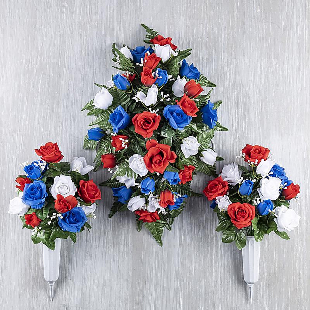 Gerson - HCV0001RWB - America Porch Decor 3 Piece