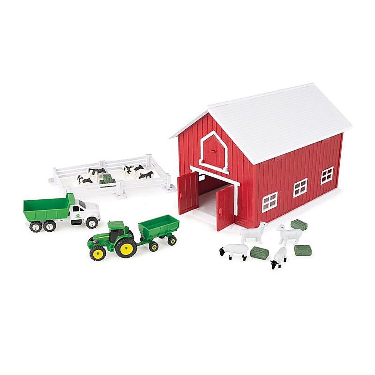 Tomy - 47333 - John Deere Farm Playset Toy Multicolored 24 Piece