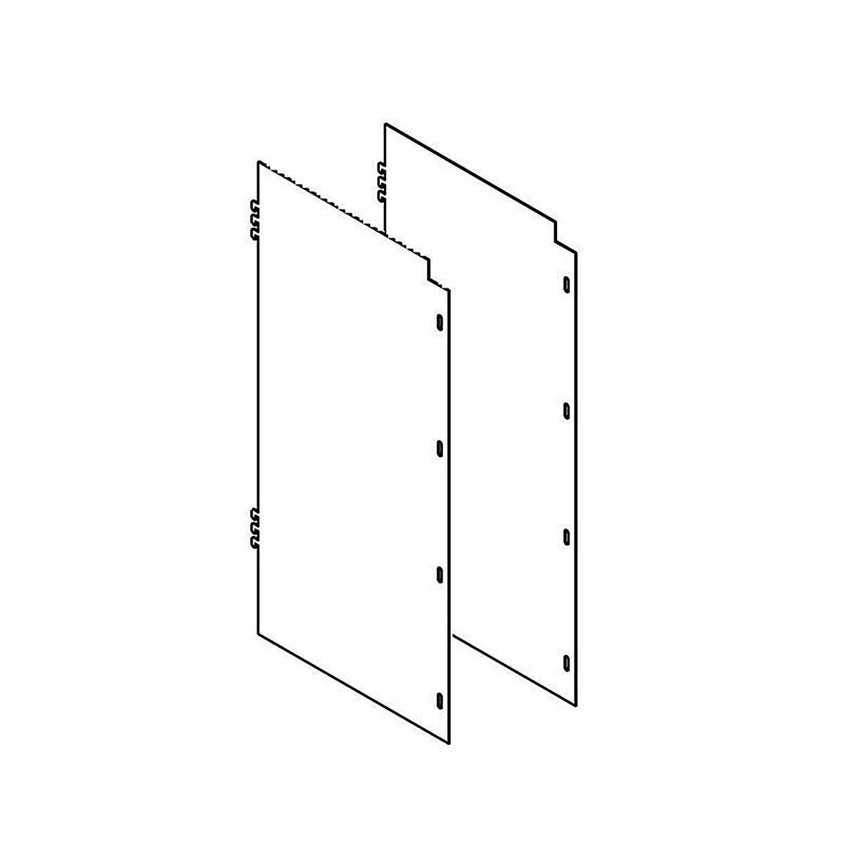 Retail First - 100-000150 - Side Panels Security Cage 16 InchW X 30 InchH