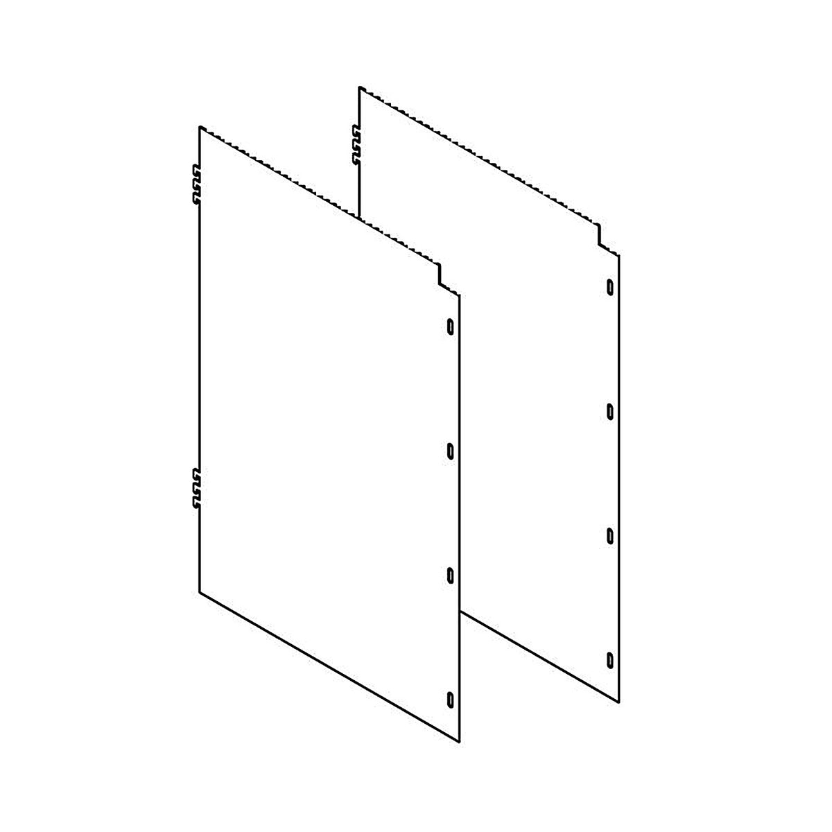 Retail First - 1000-000151 - Side Panels Security Cage 22 InchW X 30 InchH