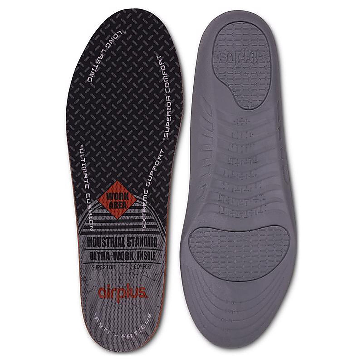 Airplus - 20319 - Ultra Work Gray Mens Insole