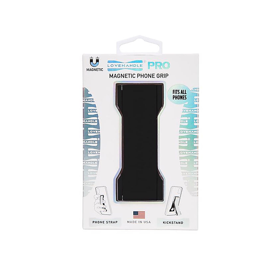 LoveHandle - P-1090-01 - Black Solid Phone Grip for All Mobile Devices