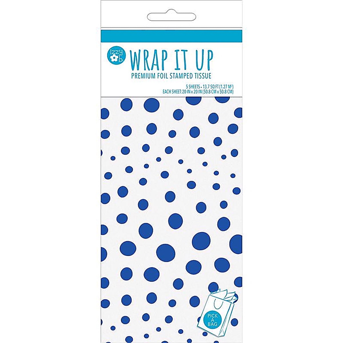 Paper Images - TISHS5-3 - Blue Fuchsia Tissue Paper