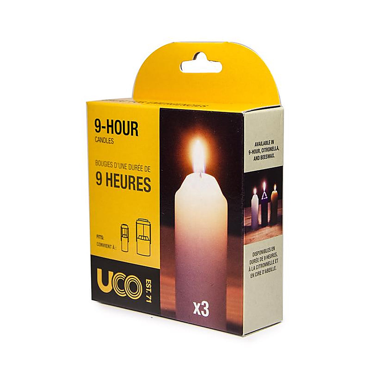 UCO - L-CAN3PK - White Unscented Scent Plumbers Candle