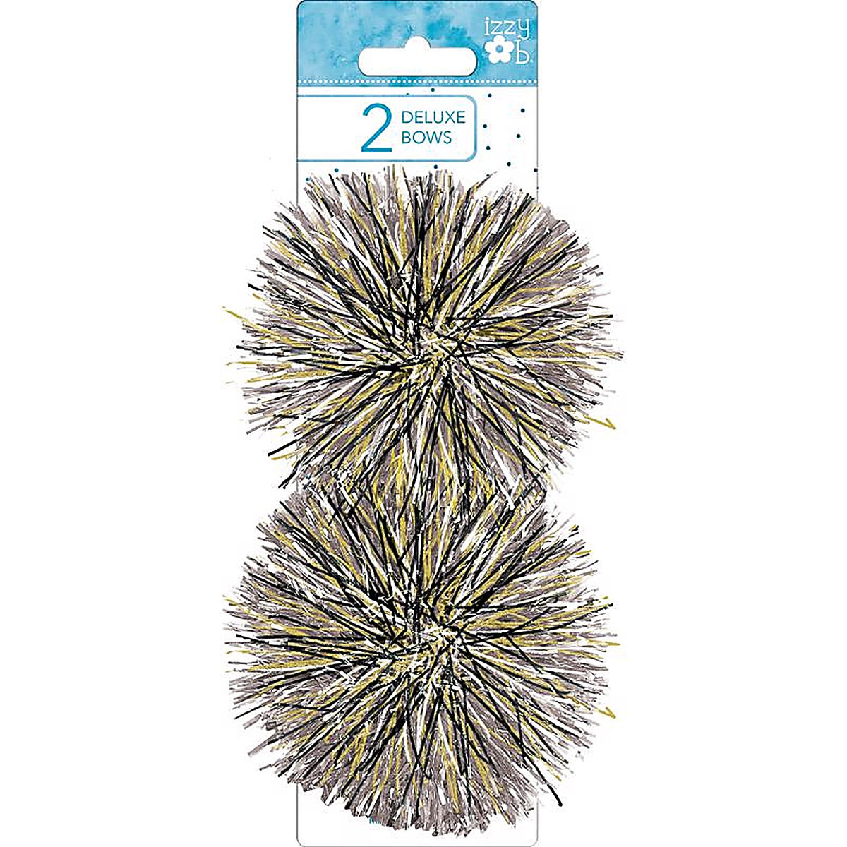 Paper Images - EDBOW2FB-01 - Izzy Ob Multi-Color Pearl/Black Firework Bows