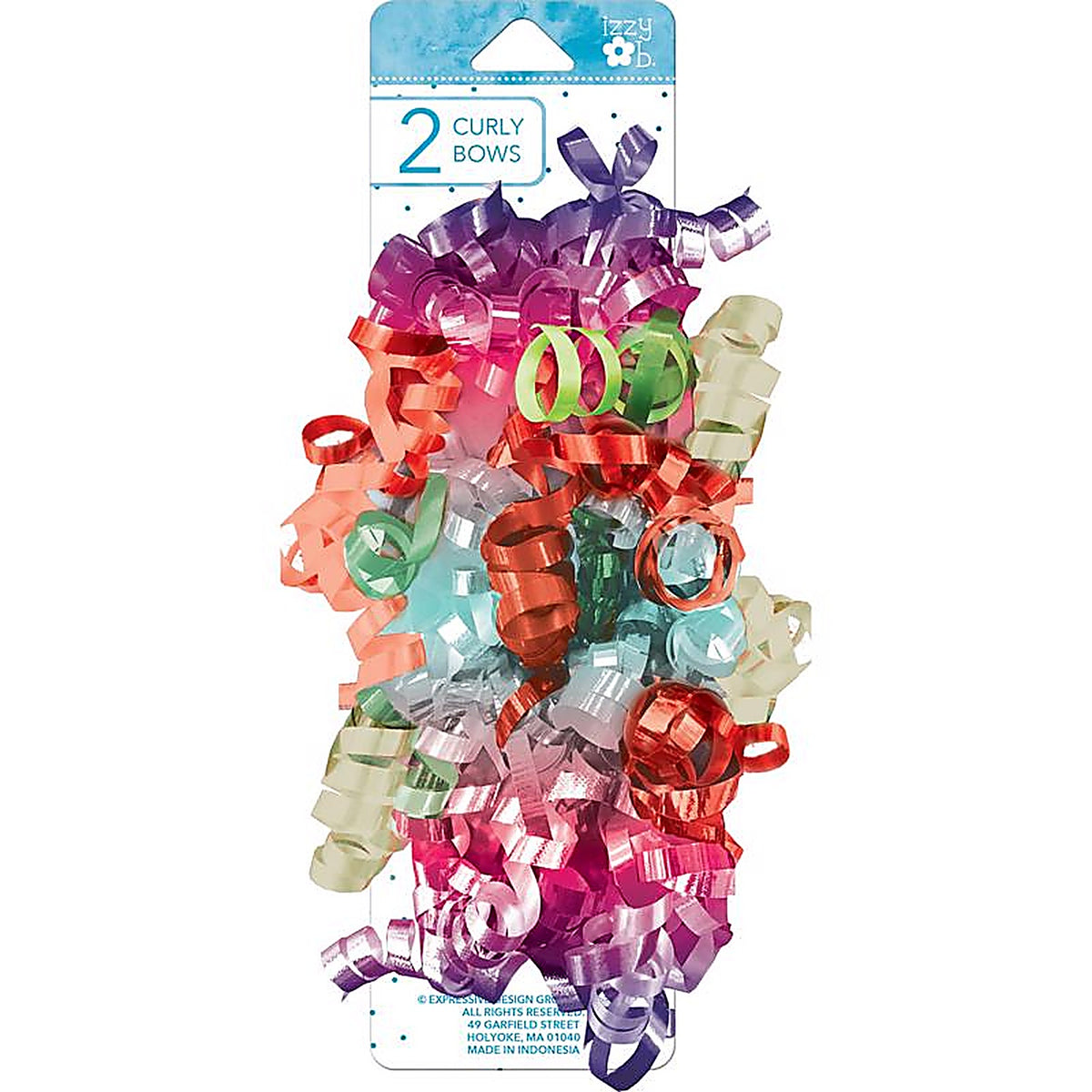 Paper Images - EDBOW2CB-02 - Multi-Color Bright Curly Bows