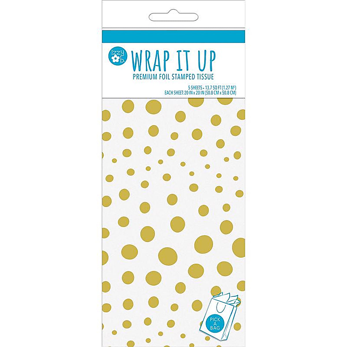 Paper Images - TISHS5-1 - Izzy Ob Gold All Occasion Tissue Paper