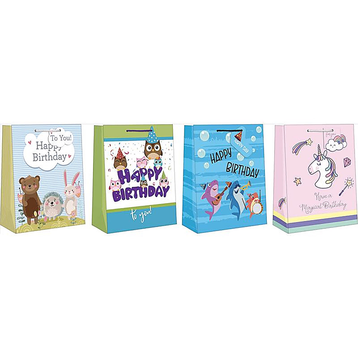 Paper Images - EGBT3A-1 - Assorted Large Juvy Birthday Gift Bag