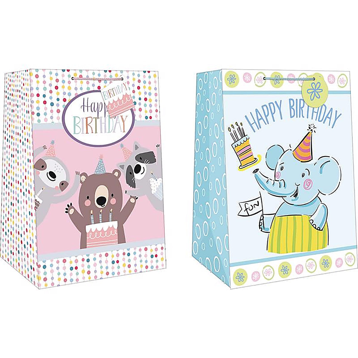 Paper Images - EMWJGBA-1 - Assorted Mega Wide Jumbo Juvy Birthday Gift Bag