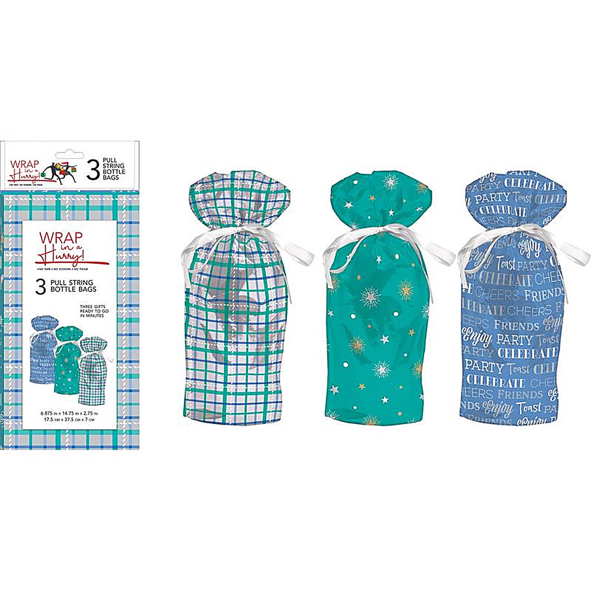 Paper Images - E3MBDGB-01 - Assorted All Occasion Drawstring Gift Bag