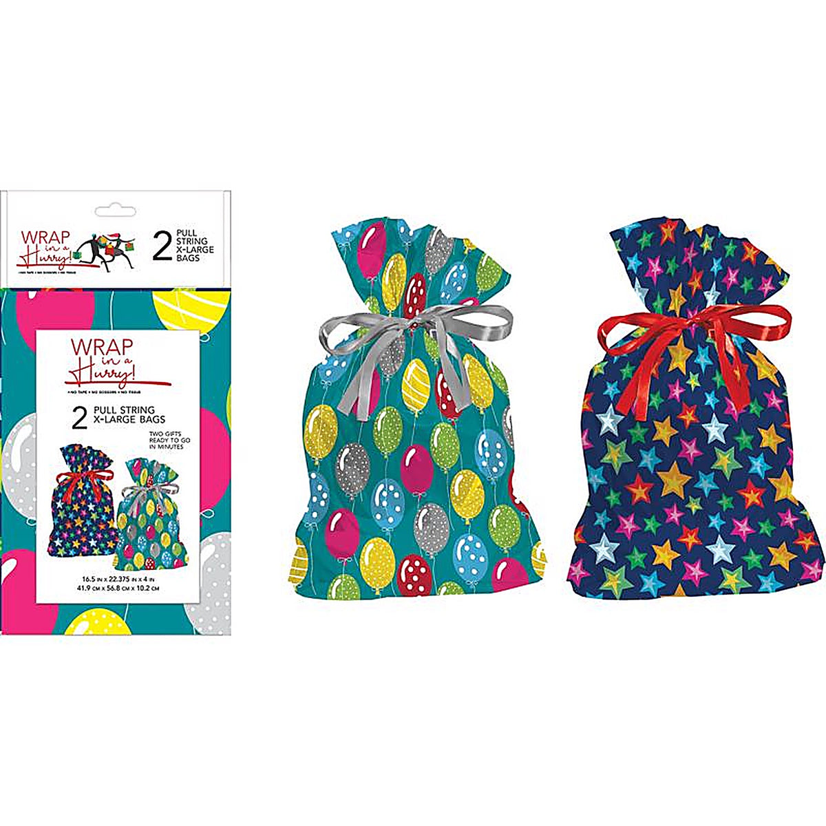 Paper Images - E2MXLDGB-02 - Assorted All Occasion Drawstring Gift Bag