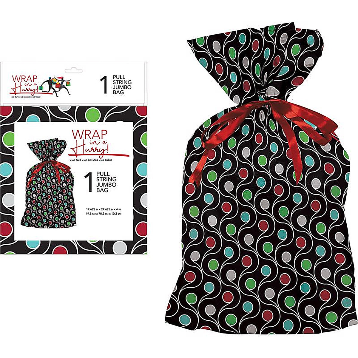 Paper Images - E1MJDGB-01 - Multi-Color Pull String Jumbo Sack