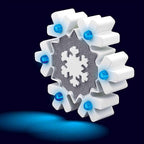 Shawshank Ledz - 768327 - LED Blue/White Snowman or Snowflake Marquee
