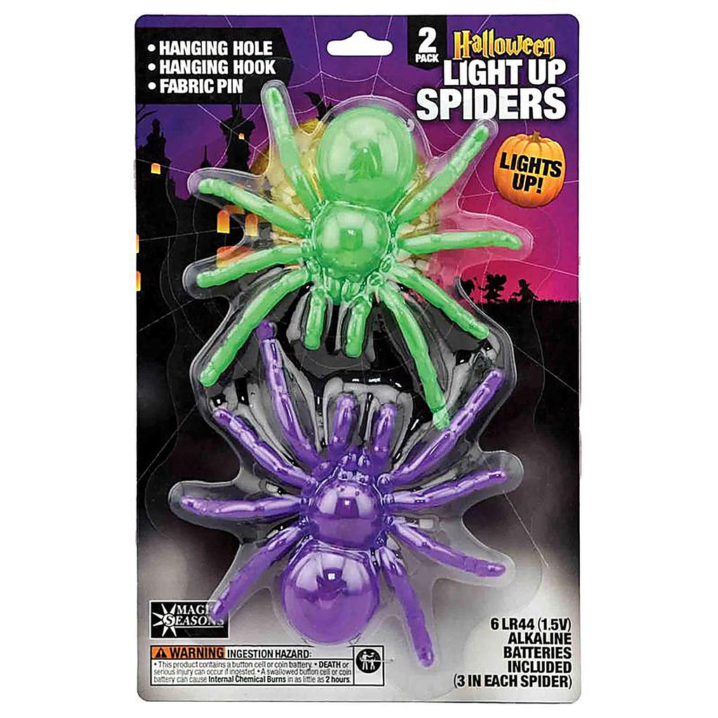 Shawshank Ledz - 768257 - LED Light Up Spiders 2 Pack