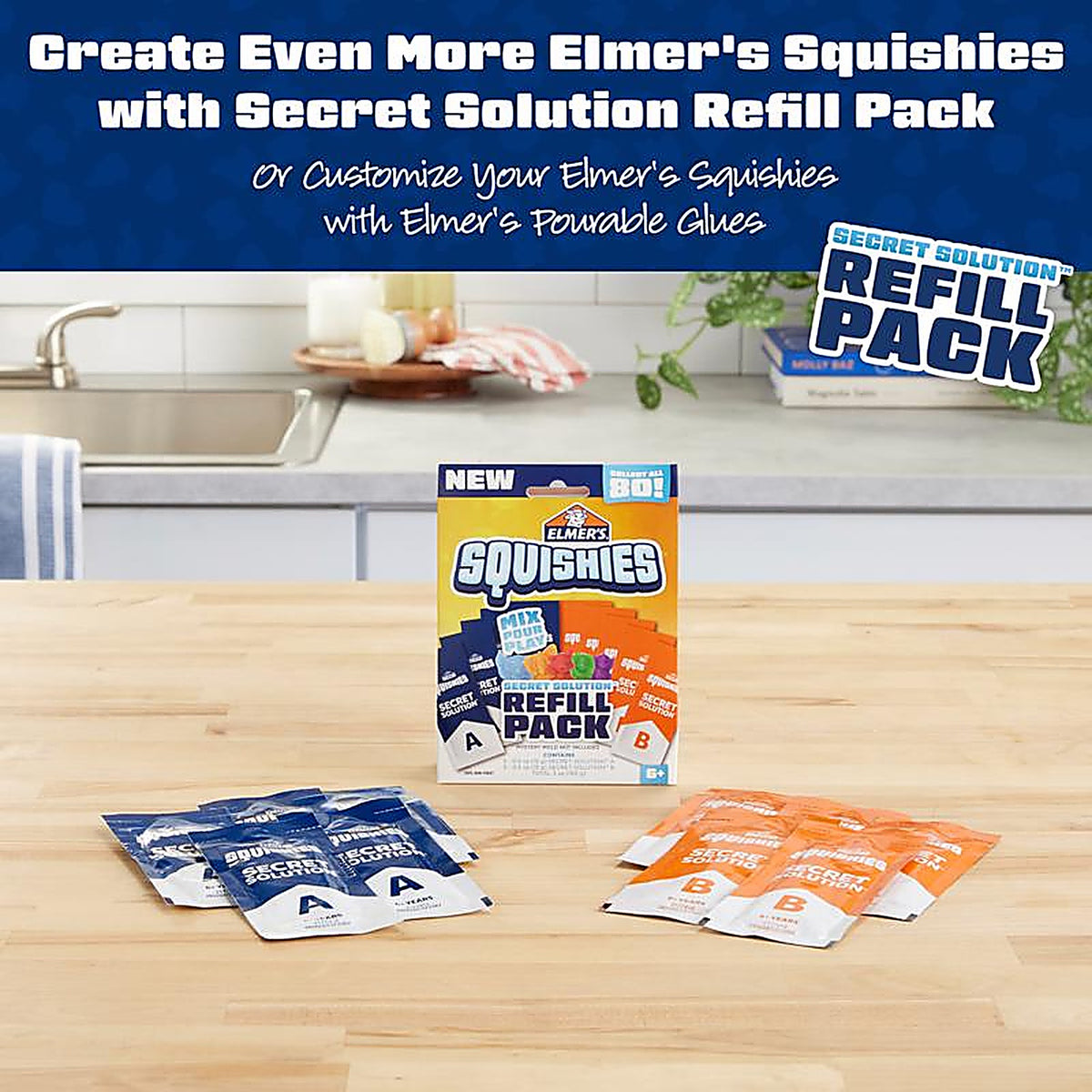 Elmers - 2176573 - Mystery Character Squishies Kit Assorted