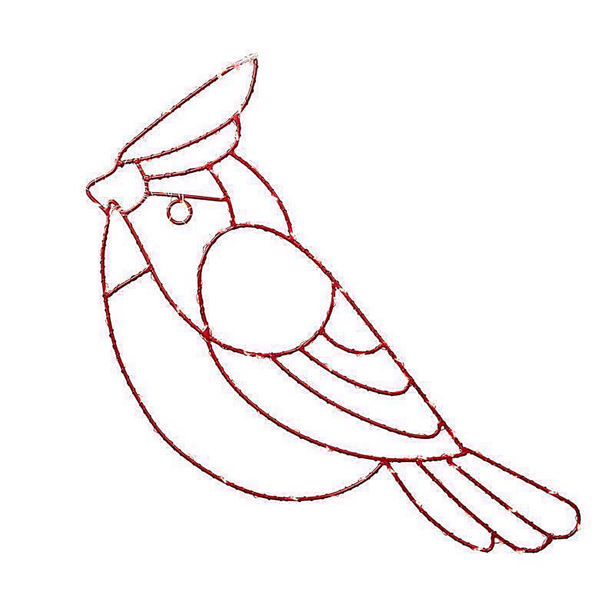 Celebrations - 15CRDA - LED Red Cardinal Silhouette 15 In. Hanging Decor