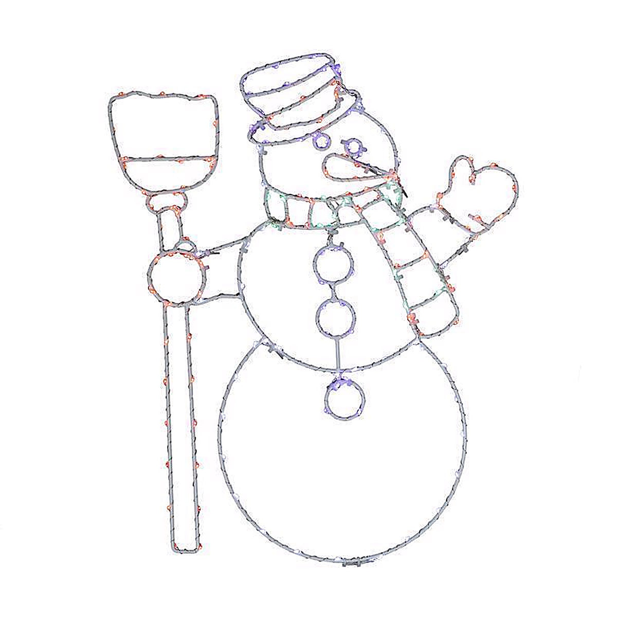 Celebrations - 17SMA - LED Multi Snowman Silhouette 17 In. Hanging Decor
