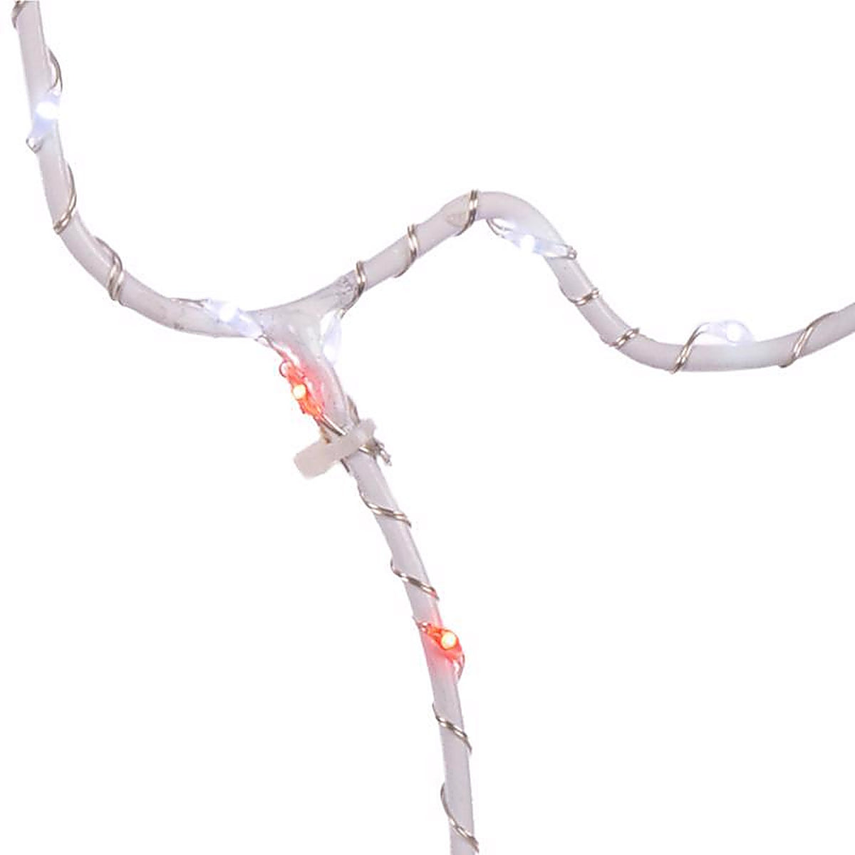 Celebrations - 15STCKA - LED Red/White Stocking Silhouette 15 In. Hanging Decor