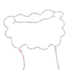 Celebrations - 15STCKA - LED Red/White Stocking Silhouette 15 In. Hanging Decor