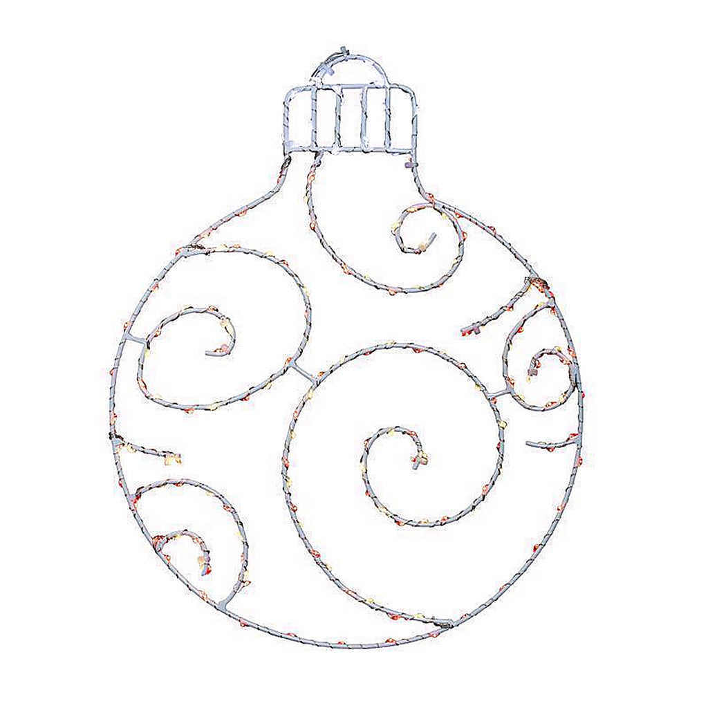 Celebrations - 15ORN2A - LED Red/White Ornament Silhouette 15 In. Hanging Decor