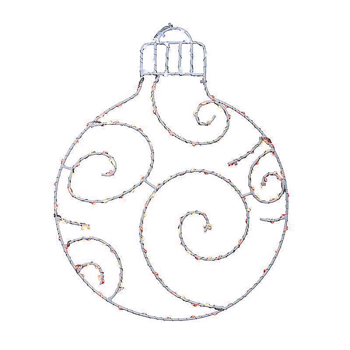 Celebrations - 15ORN2A - LED Red/White Ornament Silhouette 15 In. Hanging Decor