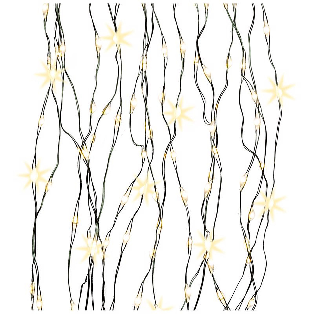 Celebrations - 8TCSWTWA - Platinum LED Big Seed Cluster Warm White 832 CT String Christmas Lights 8 Ft.