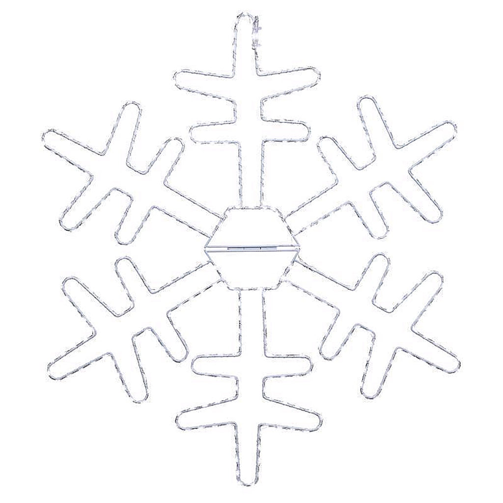 Celebrations - 24SFKDPWA - LED Pure White Snowflake 24 In. Hanging Decor
