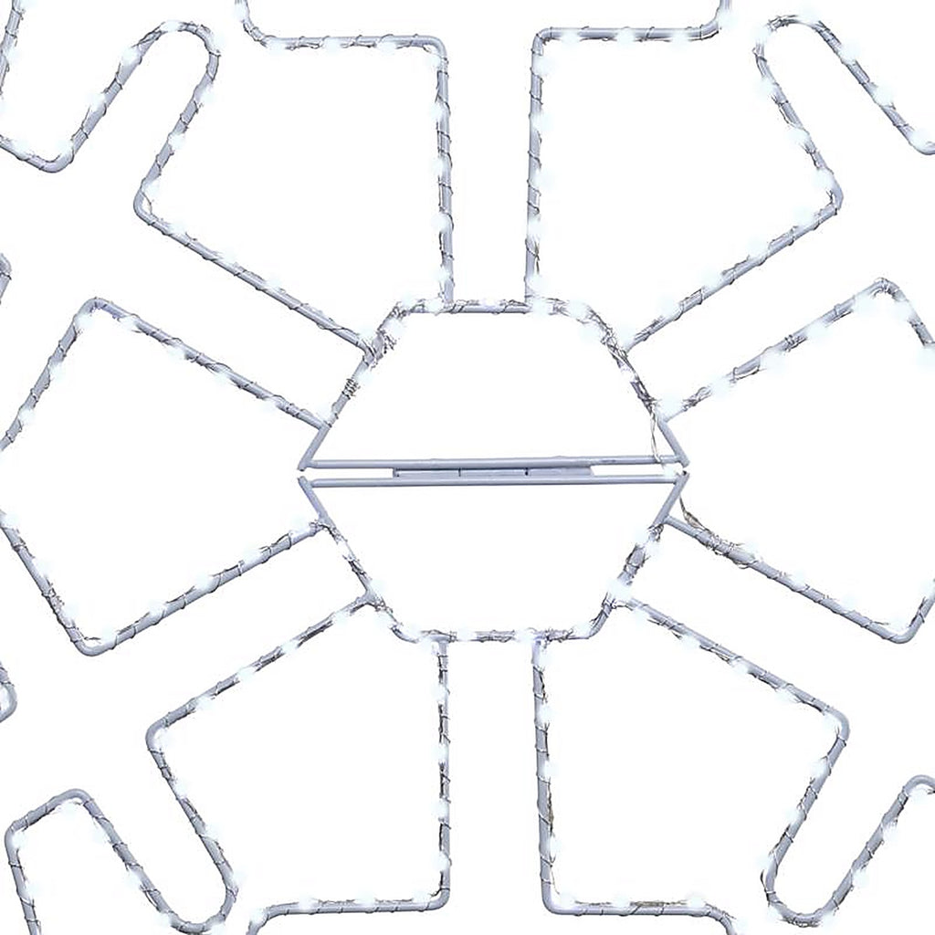 Celebrations - 24SFKDPWA - LED Pure White Snowflake 24 In. Hanging Decor