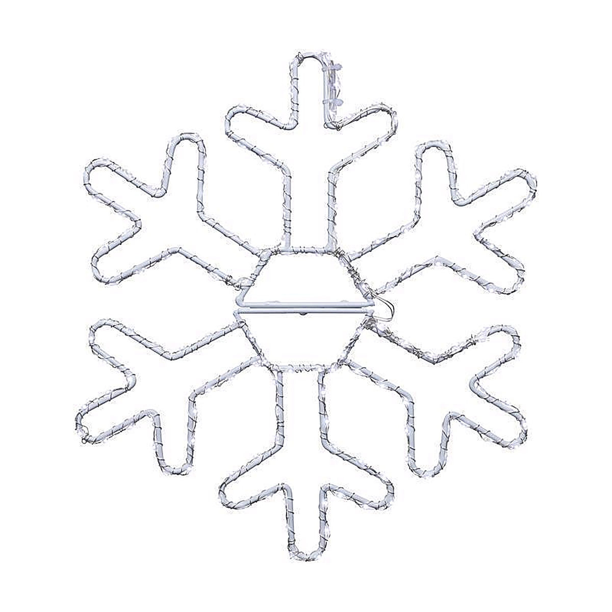 Celebrations - 12SFKDPWA - LED Pure White Snowflake 12 In. Hanging Decor
