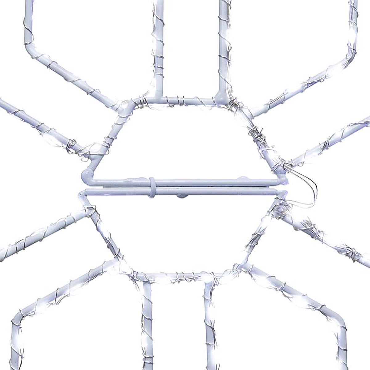 Celebrations - 12SFKDPWA - LED Pure White Snowflake 12 In. Hanging Decor