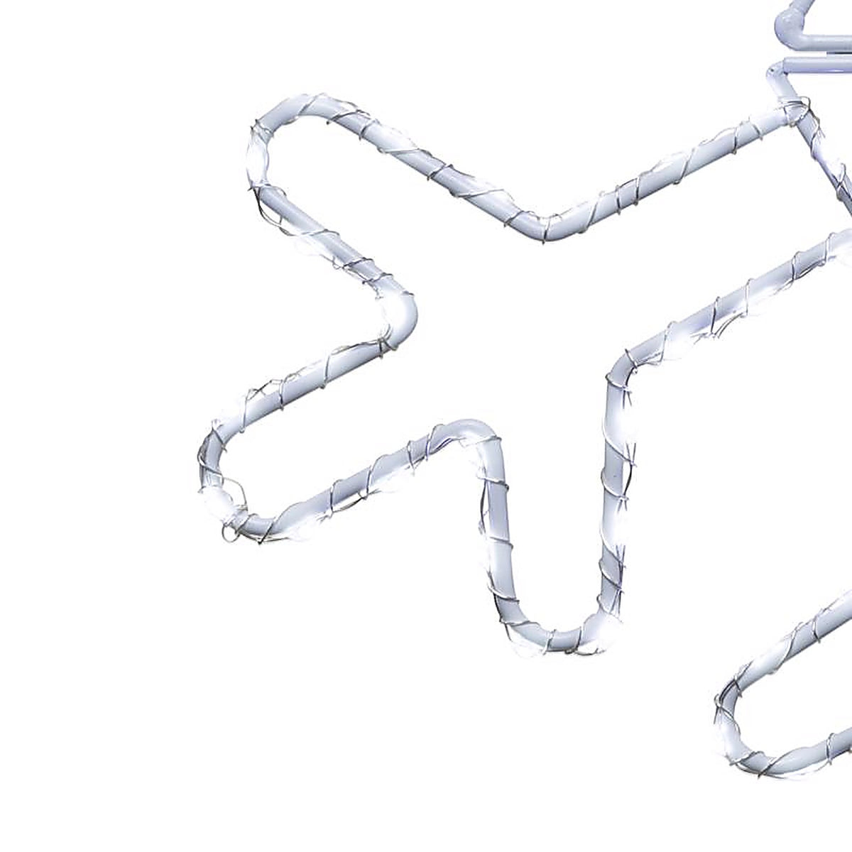 Celebrations - 12SFKDPWA - LED Pure White Snowflake 12 In. Hanging Decor