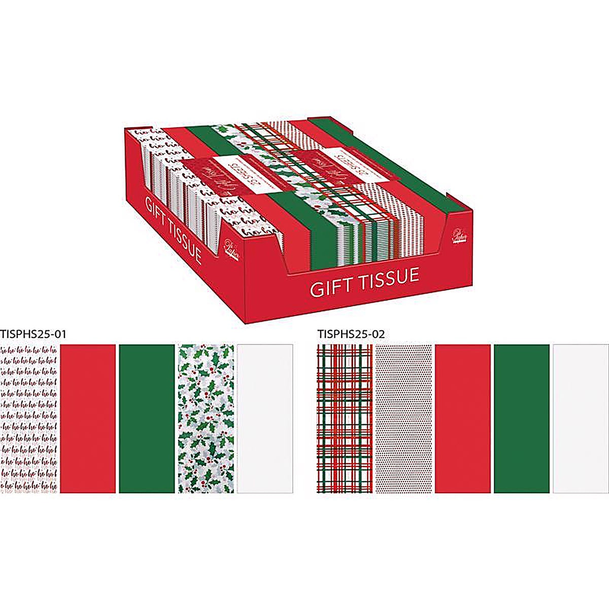 Paper Images - TISPHS25CD - Assorted Holiday Tissue Paper