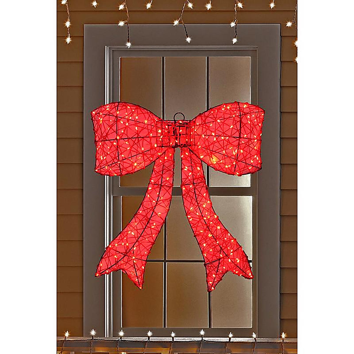 Sienna - EAG05912 - LED Red Bow 23.6 In. Hanging Decor