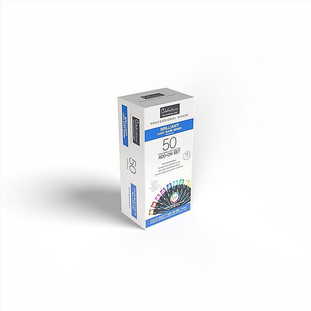 Celebrations - BR5MM50AA - Platinum LED Micro/5mm Rgbw 50 CT String Smart-Enabled Christmas Lights 17 Ft.