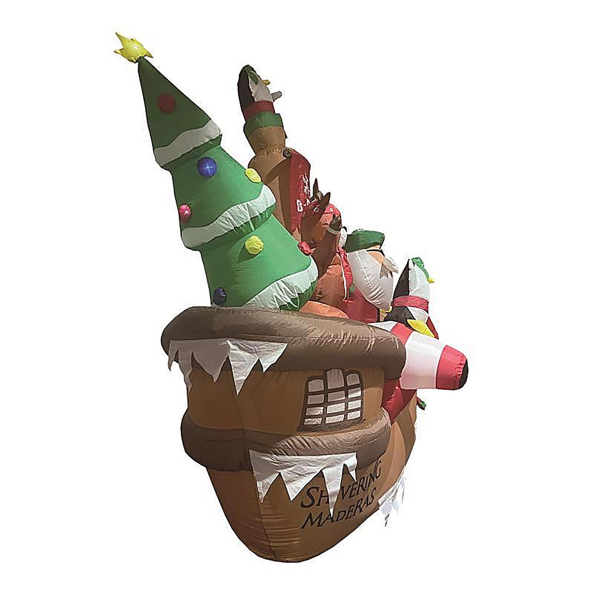Celebrations - 23MY0509 - Long Pirate Santa Boat 9 Ft. Inflatable