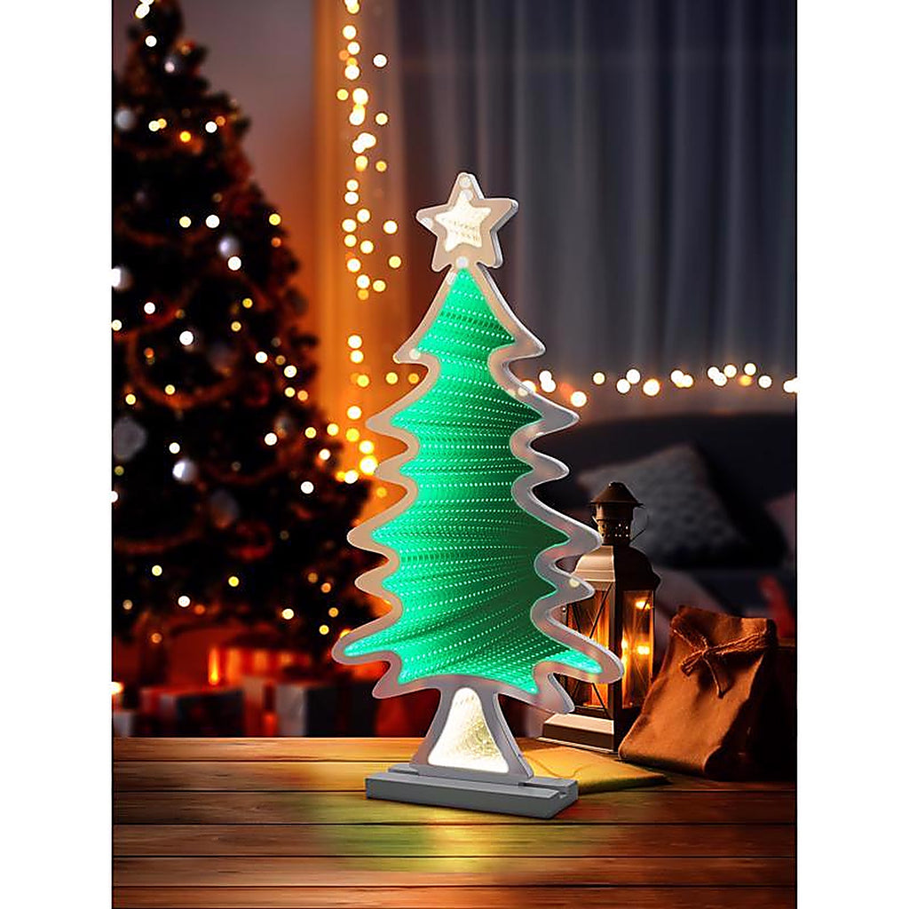 Celebrations - RD405214 - LED Warm White & Green Tree Animated Decor 23.62 In.