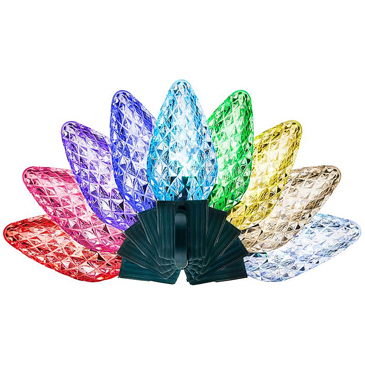 Celebrations - BRC950AA - Platinum LED C9 Rgbw 50 CT String Smart-Enabled Christmas Lights 32.67 Ft.