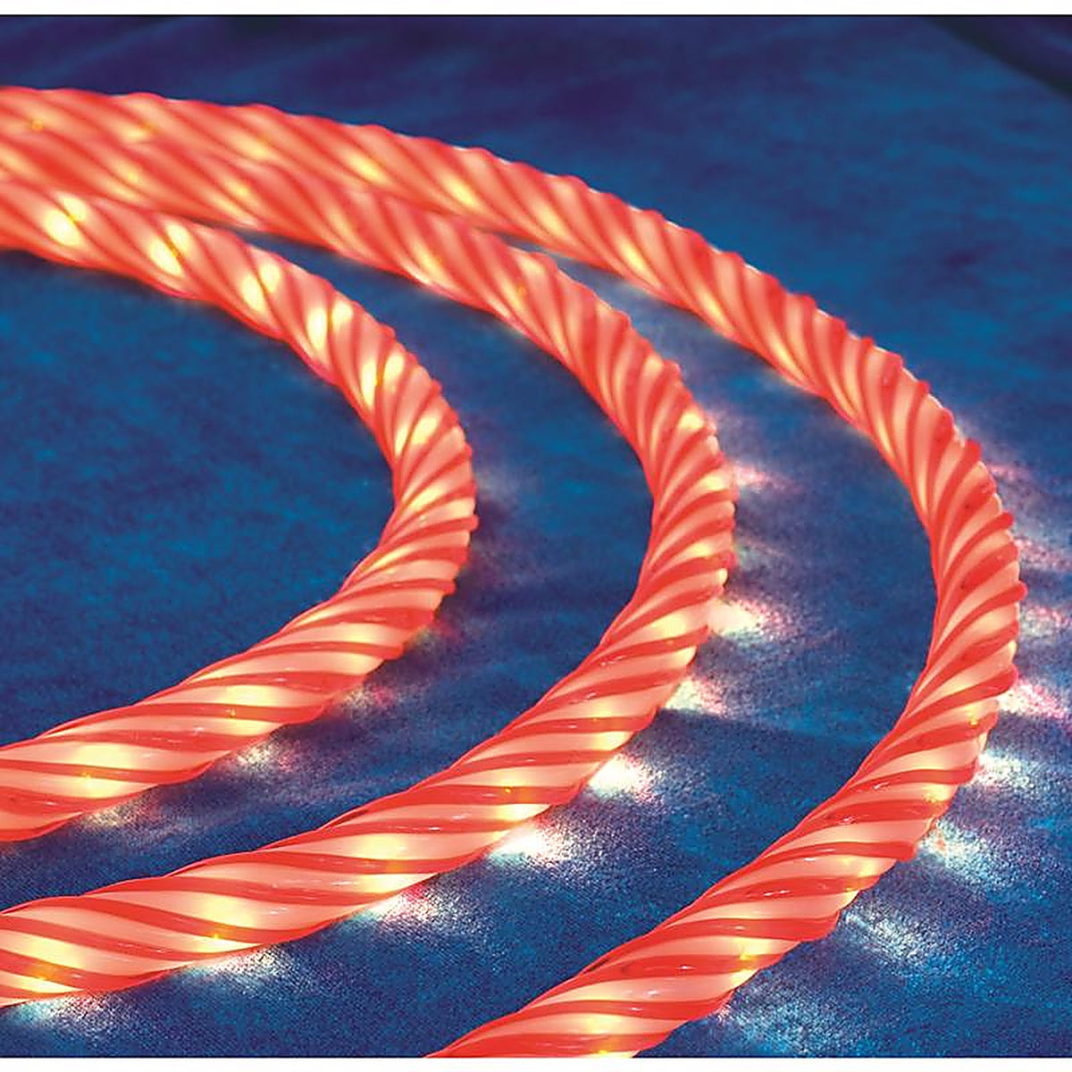 Celebrations - 2T424N17 - LED Red/White 54 CT Rope Christmas Lights 9 Ft.